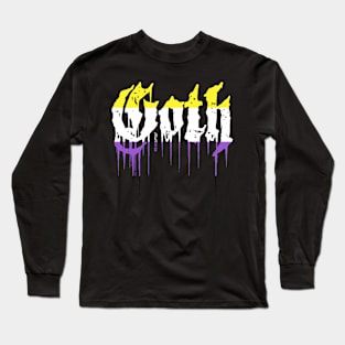 Goth non binary Long Sleeve T-Shirt